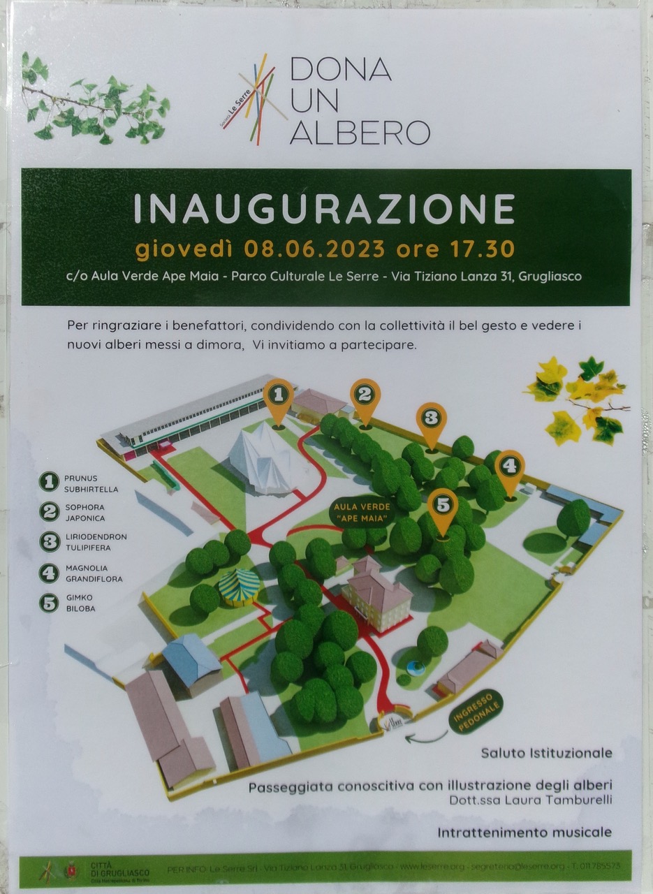 Inaugurazione dei nuovi alberi piantati attraverso “dona un albero" 