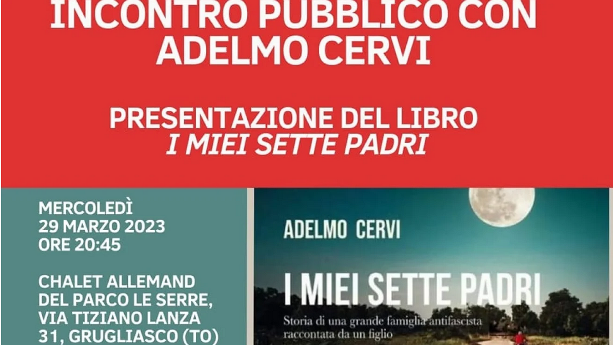 Incontro pubblico con adelmo cervi a grugliasco 