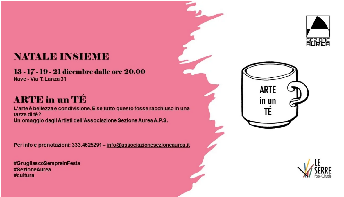 Arte in un tè con sezione aurea 