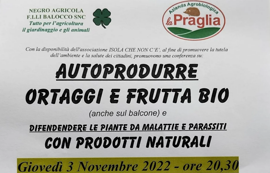 Autoprodurre ortaggi: appuntamento all'isola che non c'è