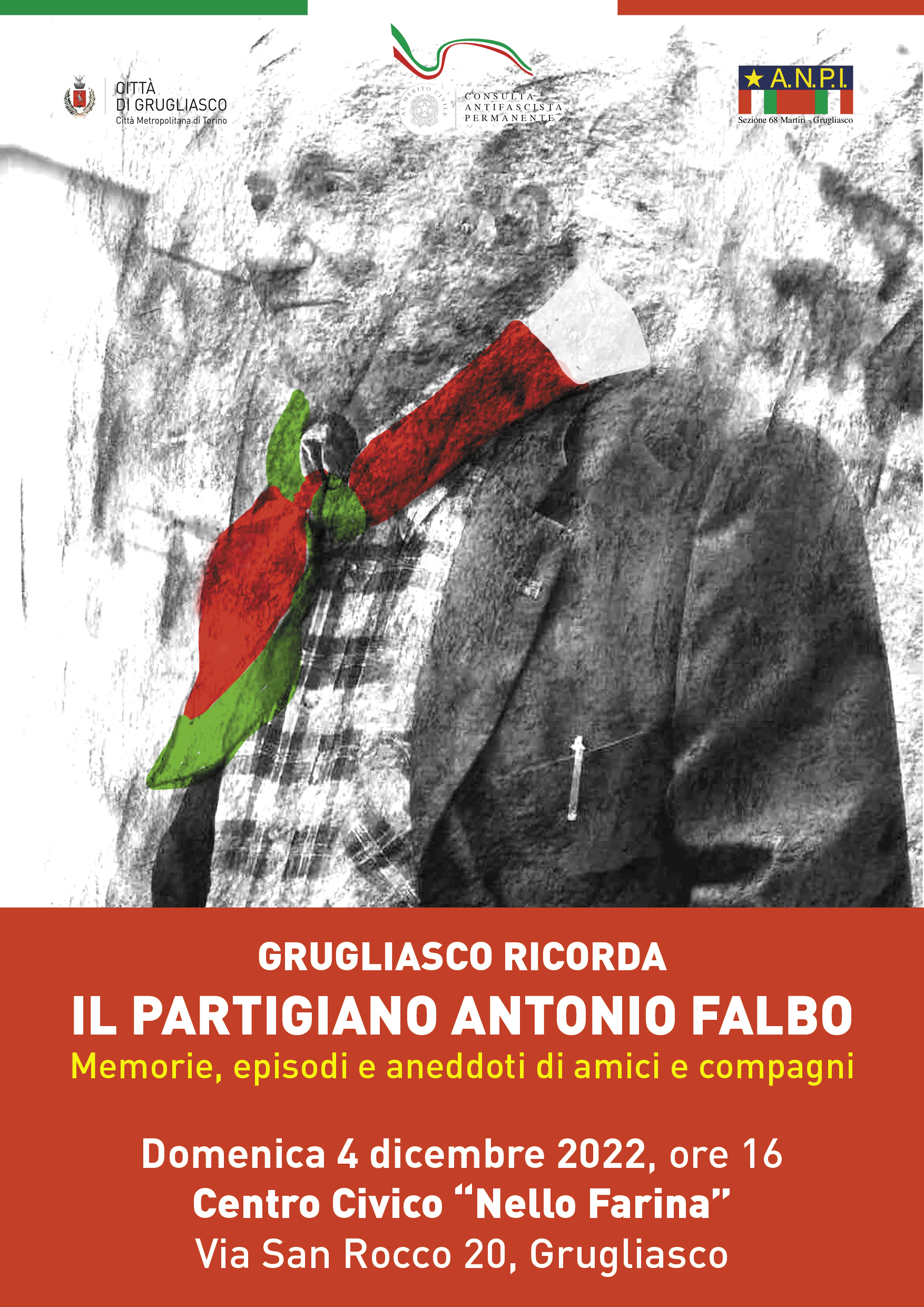 Grugliasco ricorda antonio falbo 