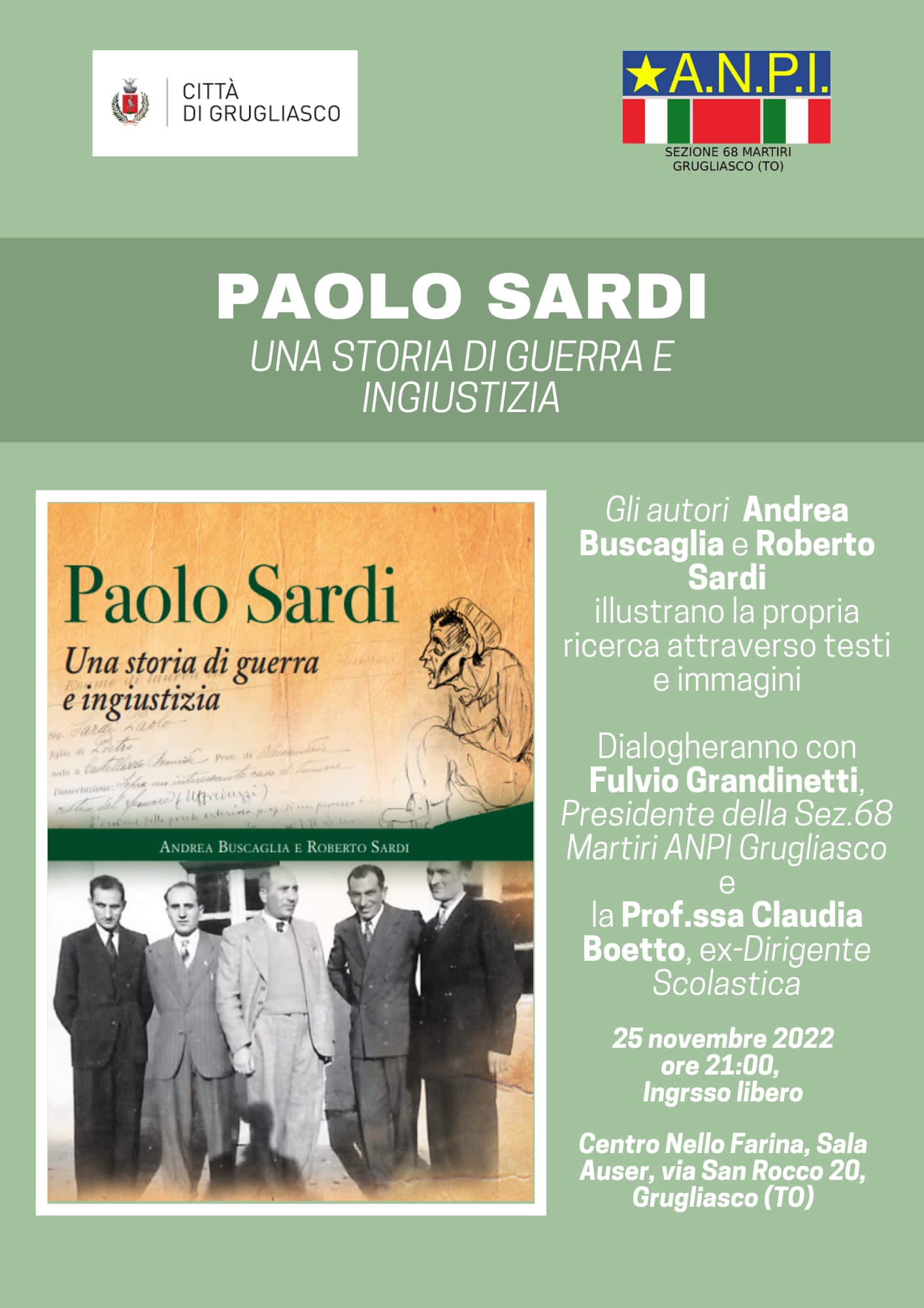 Presentazione di "paolo sardi-una storia di guerra e ingiustizia" 