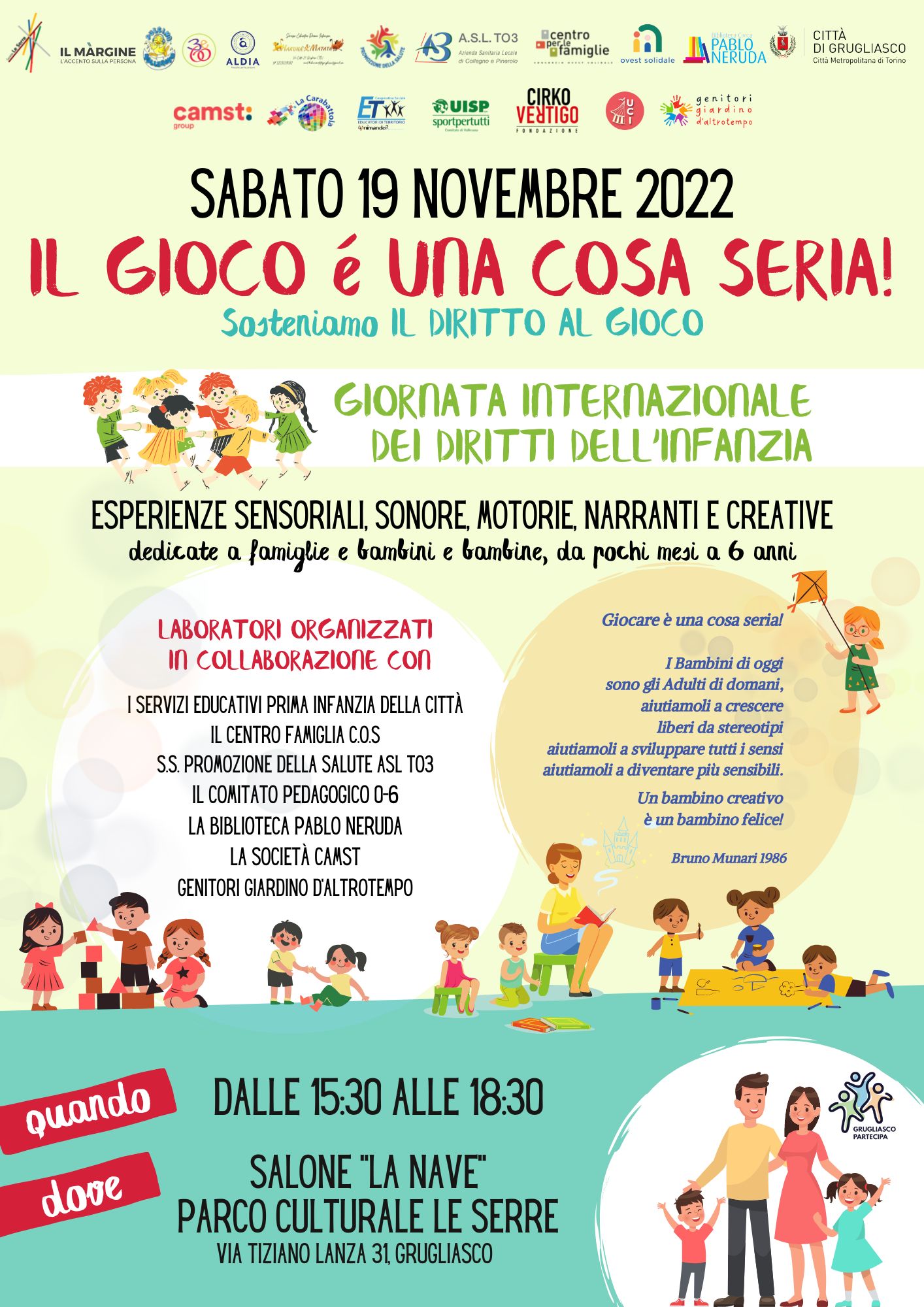 Torna la giornata dei diritti dell'infanzia