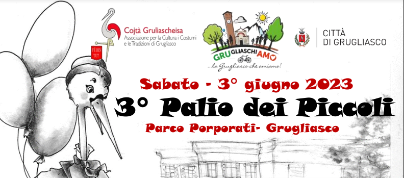 Sabato 3 giugno il 3° palio dei piccoli 