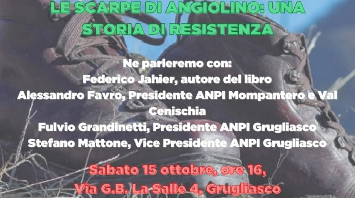  "LE SCARPE DI ANGIOLINO" IL 15 OTTOBRE ALLA SEDE DELL'ANPI 