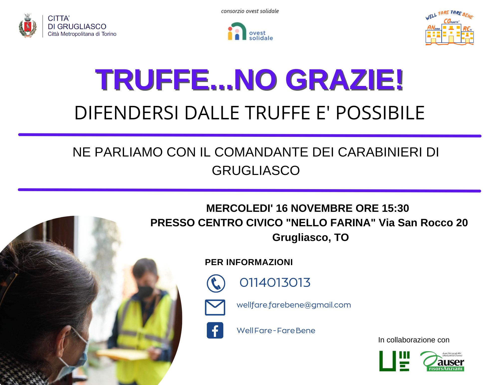 Incontro per prevenire le truffe con il comandante dei carabinieri 